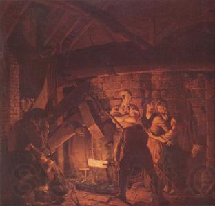 WRIGHT, Joseph The Forge (nn03) Norge oil painting art